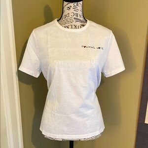La Ligne White Statement Tee